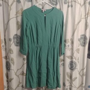 Juicy Couture Teal Green 3/4 Sleeve Knee-Length Dress